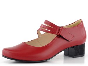 Barton lodičky červené s priehlavkovým pásikom 2.23