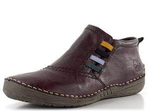 Rieker zipový kotník brombeere 52584-30