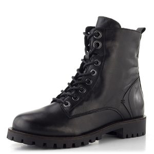 Creator šněrovací kotník se zipem Soft black IB 2576