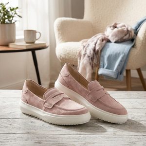 Looke kožené mokasíny Pascale krémové L0599_64
