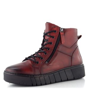 Creator kotník se zipem Siviglia Old Burnish red B-3421A