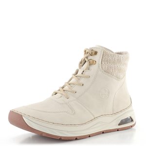 Rieker šněrovací kotník crema/offwhite-metallic 44555-60