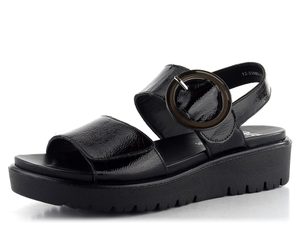 Ara sandále na platforme Bilbao Black 12-33505-11
