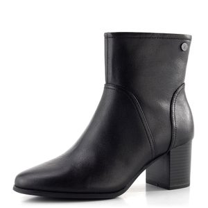 Caprice kotník na podpatku černý 9-25306-45-022