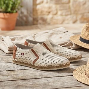 Geox pánské mokasíny Pantelleria Dove Grey/Beige U25DWA00020C0080
