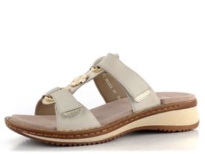 Ara dámske šľapky Hawaii Cream/Platin 12-29003-97