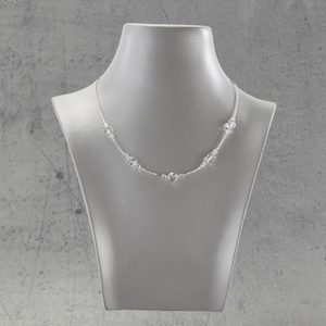 Náhrdelník krystal s broušenými krystal perlemi