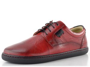 Barton poltopánky na šnurovanie červené 25160