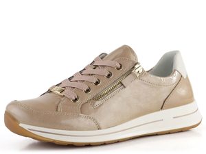 Ara dámské lakované sneakers se zipem Osaka Nude/Cream 12-54801-23