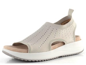 Caprice úpletové sandály Lt Grey Knit 9-28706-42