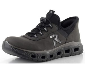 Rieker Sport prozouvací polobotky šedo-černé M6065-45