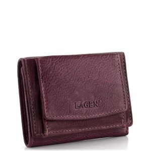 Malá kožená peňaženka s vreckom na mince Plum W-2031/D