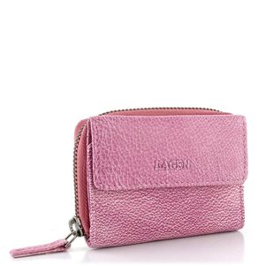 Kožená peněženka se šikmou kapsou Fuchsia HB-10/18