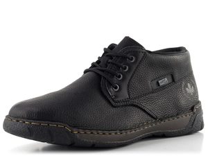 Rieker pánský šněrovací kotník s membránou černý B0333-00