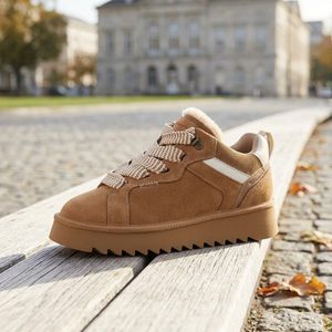 Tamaris tenisky s ozdobnými tkaničkami sand 1-23761-47