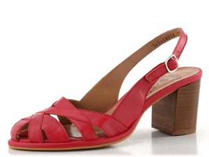 Fly London sandály na podpatku červené P145448002