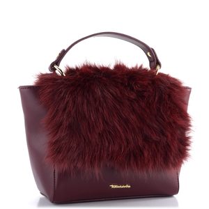 Tamaris klopnová kabelka s vlasem Catharina Darkwine 33310