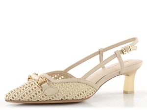 Tamaris proplétané lodičky s volnou patou ivory 1-29634-44