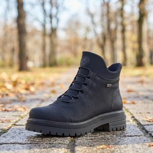 Rieker šněrovací kotník s membránou schwarz Y3163-00