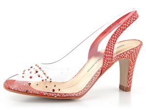 Brenda Zaro elegantní sandály červené Cinamon