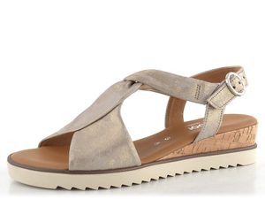 Gabor metalické sandály na klínu Muschel 62.751.95