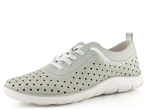 Remonte zelené prořezávané polobotky D3G03-52