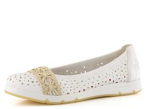Rieker prodyšné baleríny offwhite L3062-80