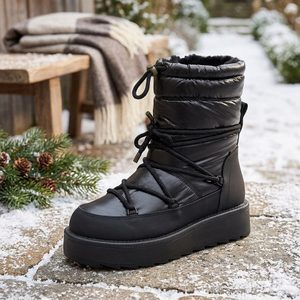 Tamaris zateplený kotník na platformě black uni 1-26836-41