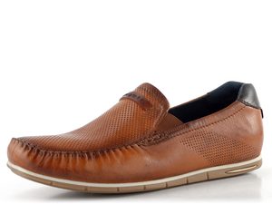 Bugatti pánské kožené mokasíny koňakové 321-A2X6G-4000