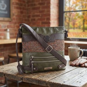 Rieker kombinovaná crossbody kabelka zelená H1346-35