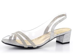 Brenda Zaro elegantní sandály stříbrné Gris