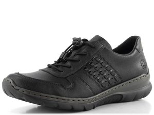 Rieker čierne nazúvacie poltopánky L32F3-00