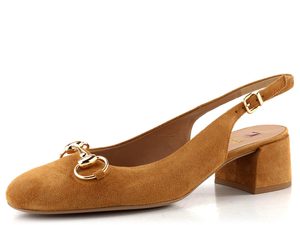 Högl semišové lodičky s volnou patou camel 1-104112-2200