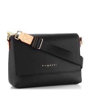Bugatti crossbody kabelka s klopou Ella Black 49662801