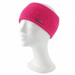 Voxx pletená široká čelenka Demio magenta 118996