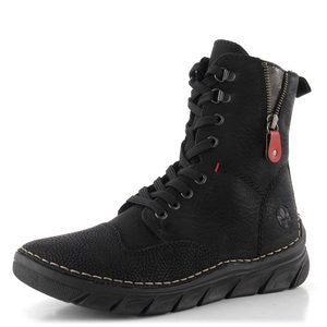 Rieker vyšší šněrovací kotník černý 55014-00