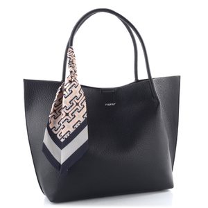 Rieker shopper kabelka se stuhou a vnitřní etují černá H1399-00