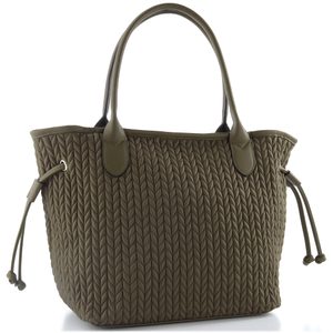 Gabor nylonová shopper kabelka Granada Quilt khaki 012888