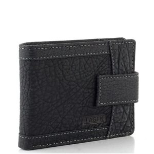 Pánská peněženka se zápinkou stínovaná černá V-05/W