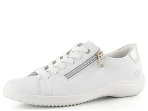 Remonte bílé polobotky se zipem D1E03-81