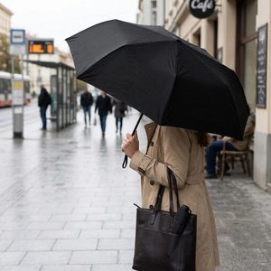 Doppler Derby skládací deštník Hit Uni černý 700263PCZ13