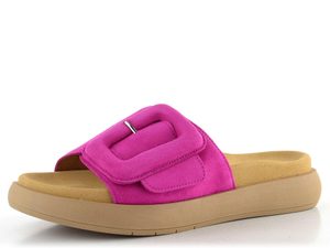 Gabor semišové šľapky na platforme ružové 63.751.10