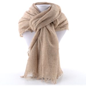 Fraas vlněný jednobarevný šátek s třásněmi camel 658100-180