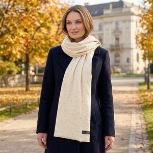 Fraas elegantní kašminkový šál s kamínky champaign powder 623546-026