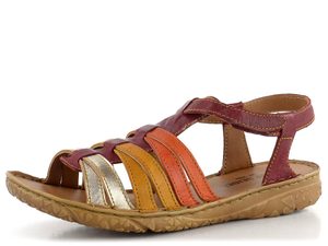 Josef Seibel páskové sandály rot-multi 74102159