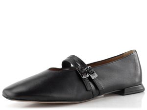 Högl kožené baleríny s pásikom schwarz 1-100930-0100
