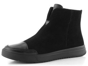 Ara semišový kotník s vnitřním zipem Rom schwarz 12-50026-01