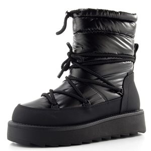 Tamaris zateplený kotník na platformě black uni 1-26836-41