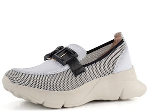 Hispanitas mokasíny na platforme Hawaii White/Black HV243306