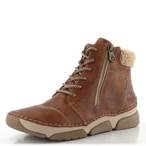Rieker šněrovací kotník se zipem zimt/lehm 45931-24
